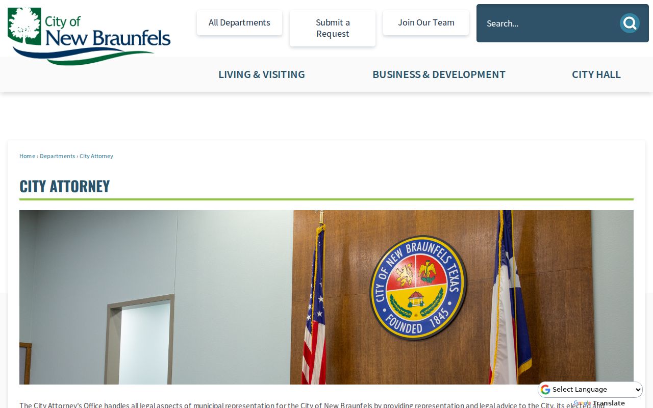 New Braunfels residents directory City Attorney public-records routing