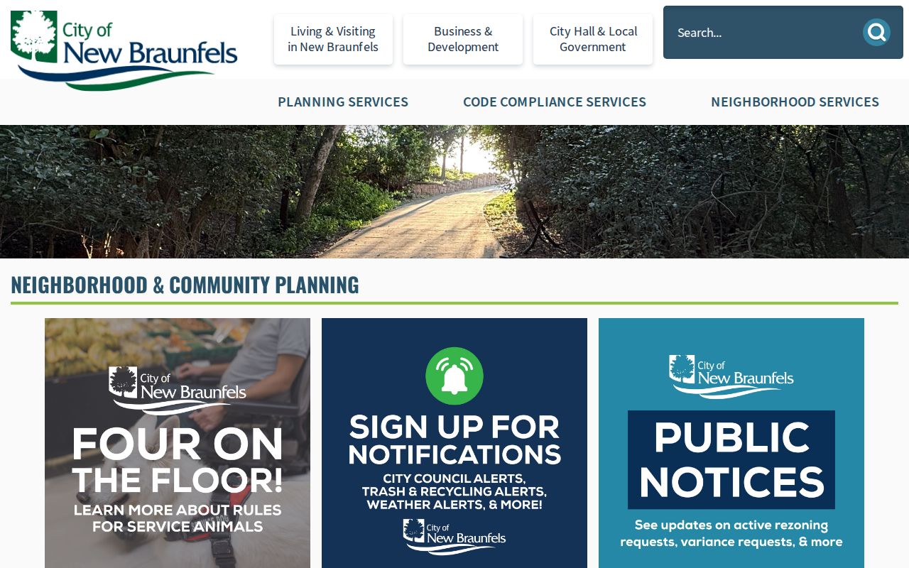 New Braunfels neighbors neighborhood planning information